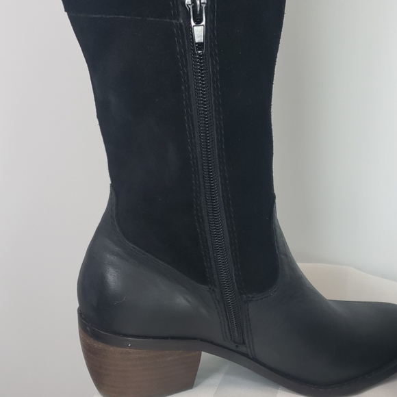 NEW Lucky Brand LK-Komah leather black boot sz 6 - Picture 5 of 8